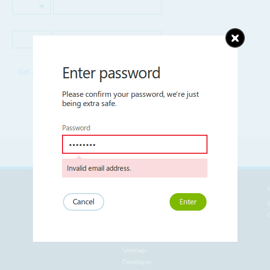 password